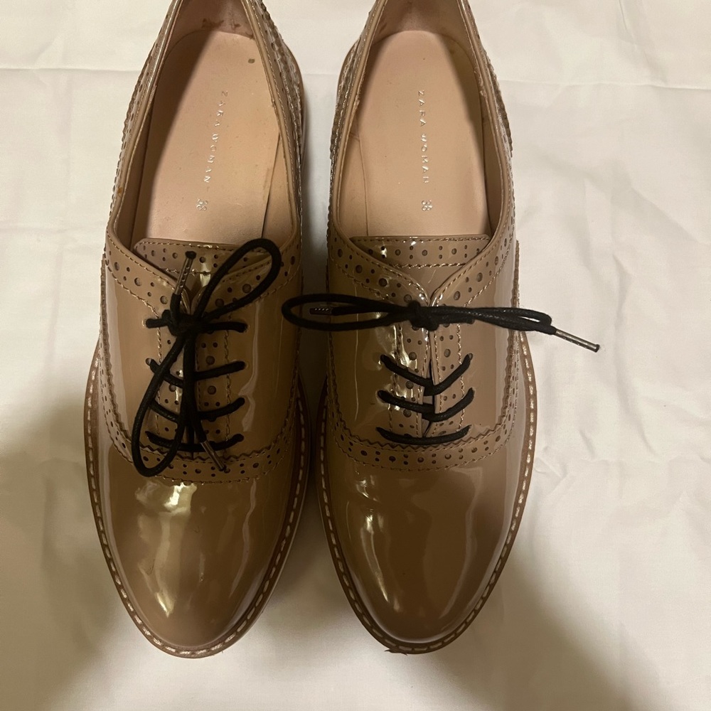 Zara Patent Platform  Shoes